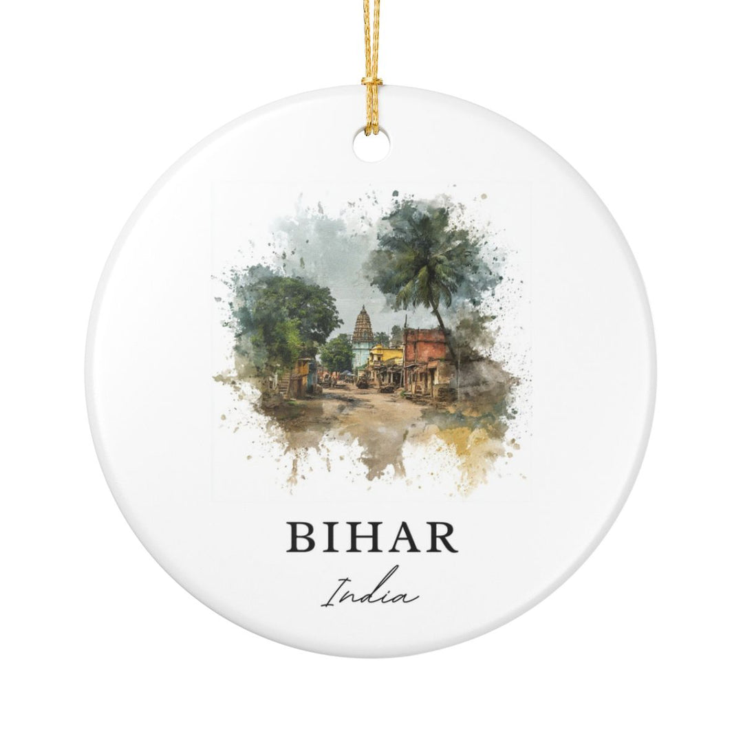 Bihar India Ornament: Unique Bihar India Souvenir, Bihar India Xmas Decor, and Authentic Bihar India Gift