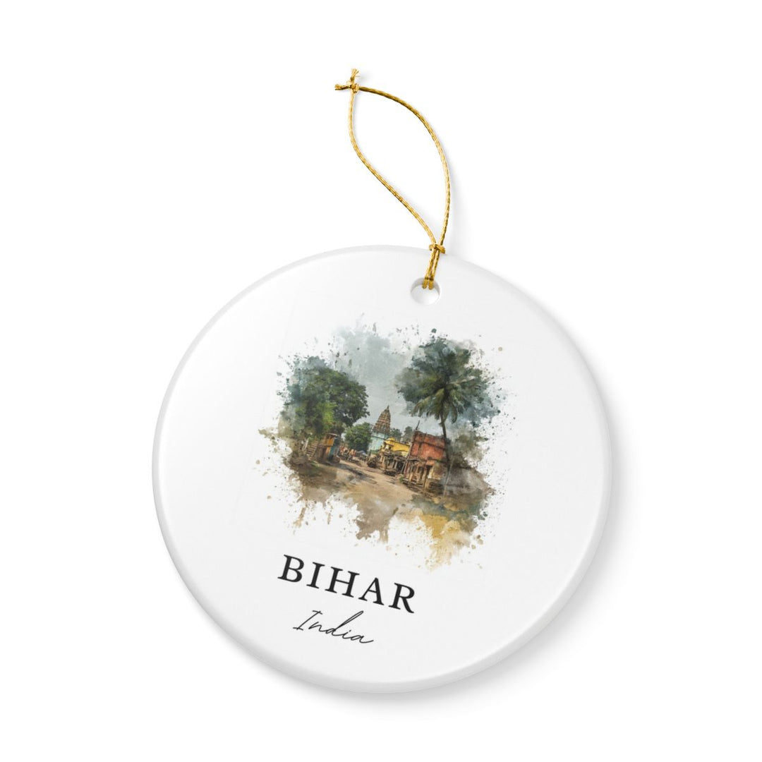 Bihar India Ornament: Unique Bihar India Souvenir, Bihar India Xmas Decor, and Authentic Bihar India Gift