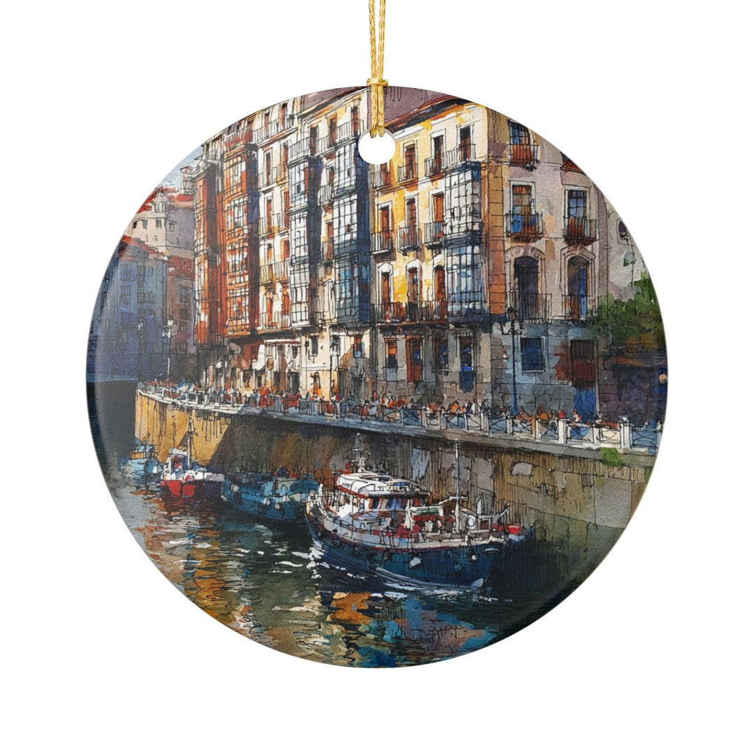 Bilbao Ornament: Unique Bilbao Souvenir, Bilbao Xmas Decor, and Authentic Bilbao Gift