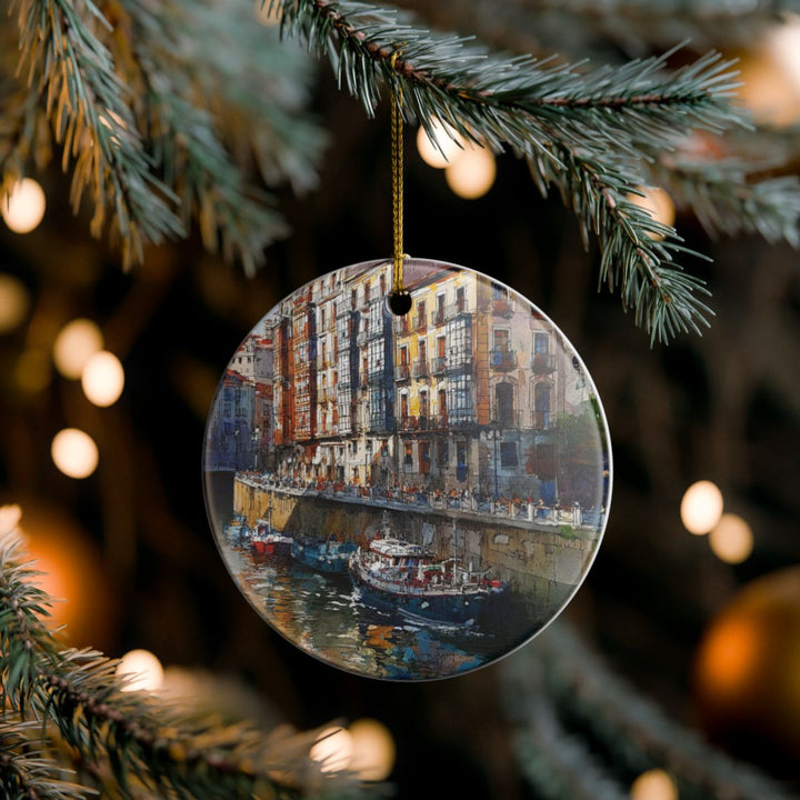 Bilbao Ornament: Unique Bilbao Souvenir, Bilbao Xmas Decor, and Authentic Bilbao Gift