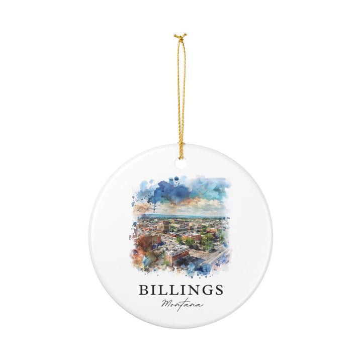 Billings Montana Montana Ornament: Unique Billings Montana Souvenir, Billings Montana Montana Xmas Decor, and Authentic Billings Montana Gift