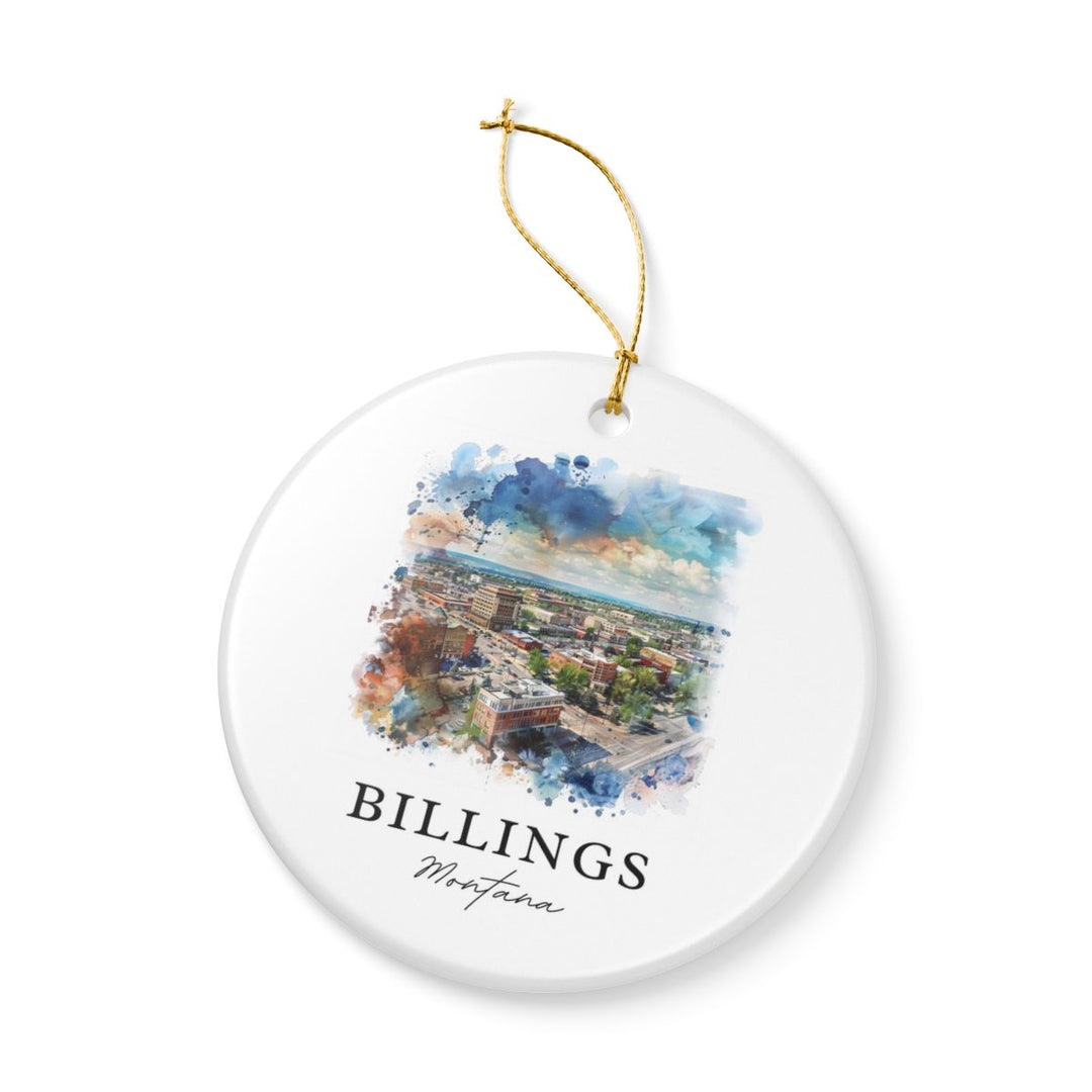 Billings Montana Montana Ornament: Unique Billings Montana Souvenir, Billings Montana Montana Xmas Decor, and Authentic Billings Montana Gift