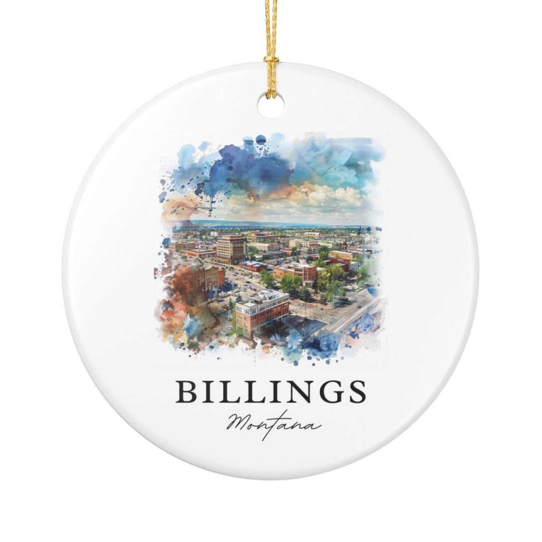 Billings Montana Montana Ornament: Unique Billings Montana Souvenir, Billings Montana Montana Xmas Decor, and Authentic Billings Montana Gift