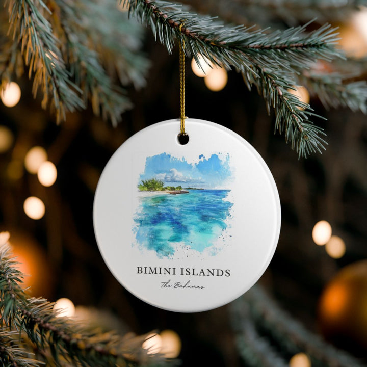 Bimini Islands Ornament: Unique Bimini Islands Souvenir, Bimini Islands Xmas Decor, and Authentic Bimini Islands Gift