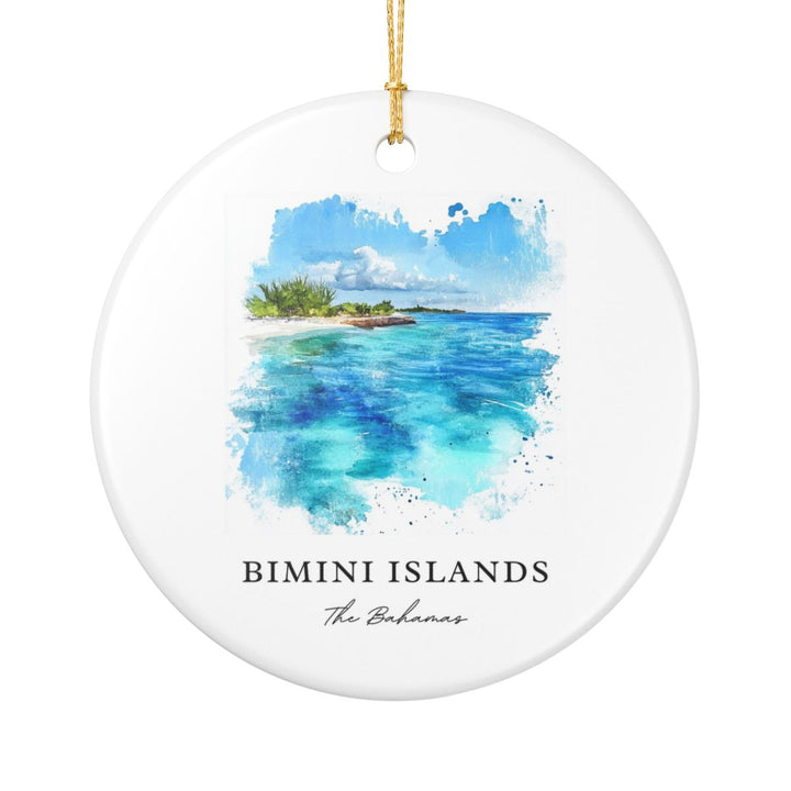 Bimini Islands Ornament: Unique Bimini Islands Souvenir, Bimini Islands Xmas Decor, and Authentic Bimini Islands Gift