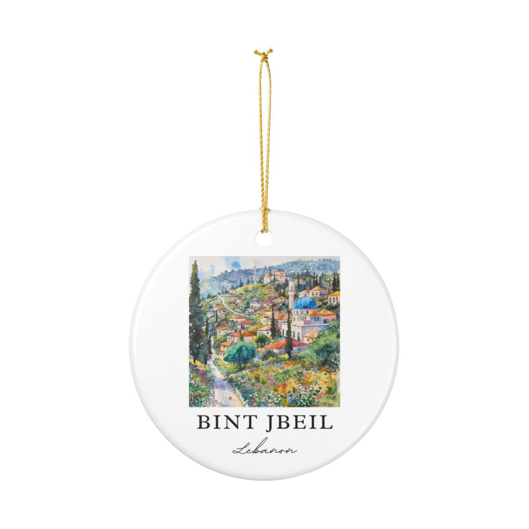 Bint Jbeil Lebanon Ornament: Unique Bint Jbeil Souvenir, Bint Jbeil Lebanon Xmas Decor, and Authentic Bint Jbeil Gift