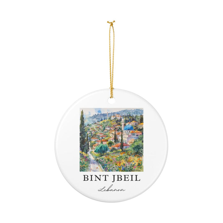 Bint Jbeil Lebanon Ornament: Unique Bint Jbeil Souvenir, Bint Jbeil Lebanon Xmas Decor, and Authentic Bint Jbeil Gift