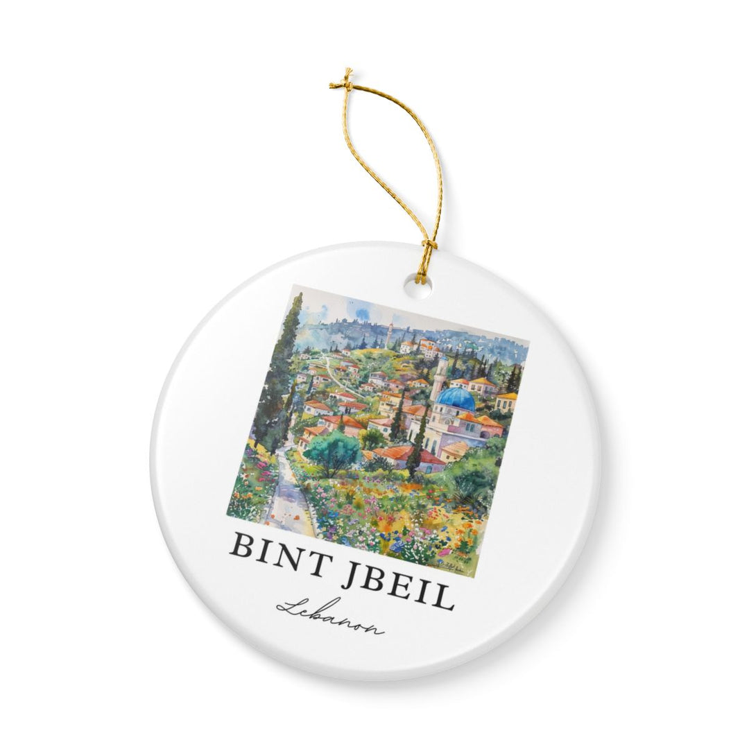 Bint Jbeil Lebanon Ornament: Unique Bint Jbeil Souvenir, Bint Jbeil Lebanon Xmas Decor, and Authentic Bint Jbeil Gift