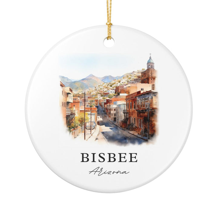 Bisbee Arizona Ornament: Unique Bisbee Souvenir, Bisbee Arizona Xmas Decor, and Authentic Bisbee Gift