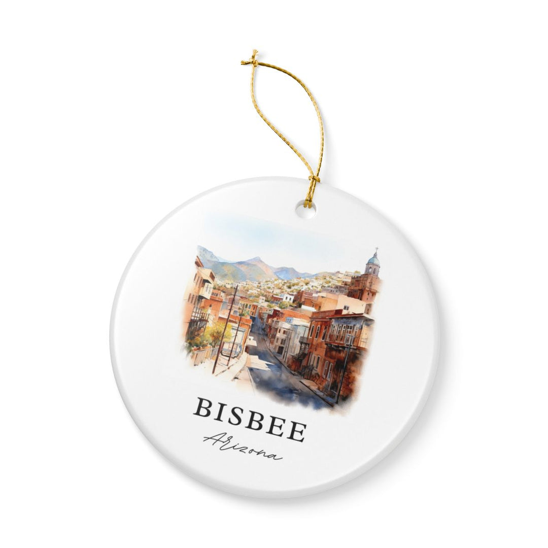 Bisbee Arizona Ornament: Unique Bisbee Souvenir, Bisbee Arizona Xmas Decor, and Authentic Bisbee Gift
