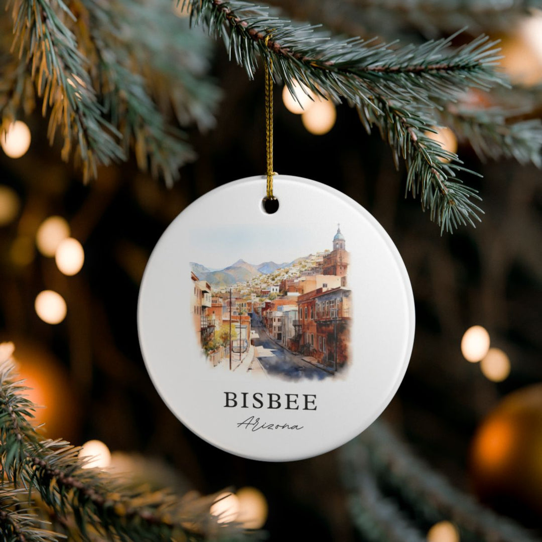 Bisbee Arizona Ornament: Unique Bisbee Souvenir, Bisbee Arizona Xmas Decor, and Authentic Bisbee Gift