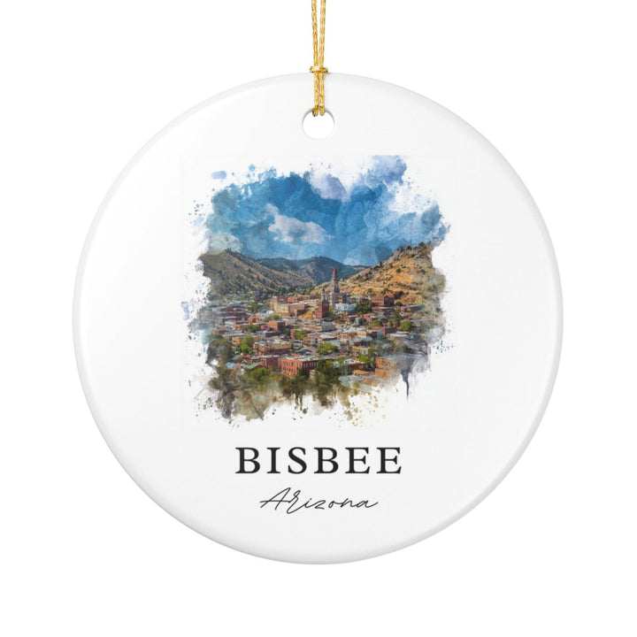 Bisbee Arizona Ornament: Unique Bisbee Souvenir, Bisbee Arizona Xmas Decor, and Authentic Bisbee Gift