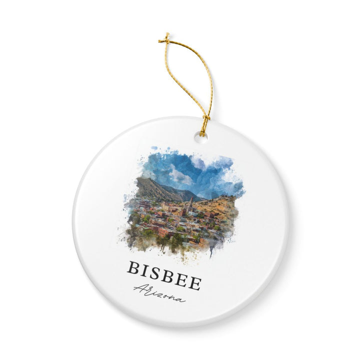Bisbee Arizona Ornament: Unique Bisbee Souvenir, Bisbee Arizona Xmas Decor, and Authentic Bisbee Gift