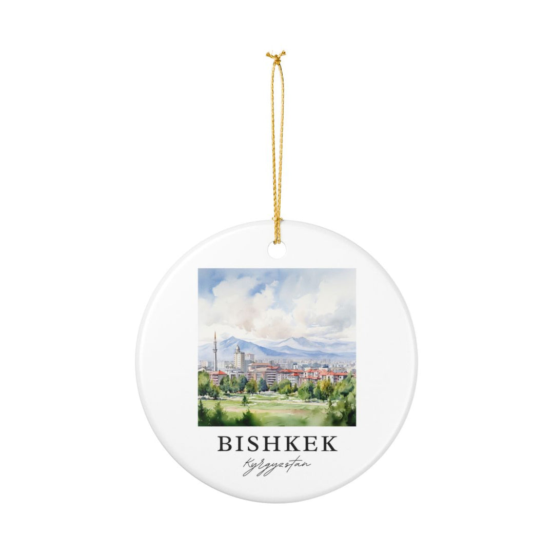 Bishkek Kyrgyzstan Ornament: Unique Bishkek Kyrgyzstan Souvenir, Bishkek Kyrgyzstan Xmas Decor, and Authentic Bishkek Kyrgyzstan Gift