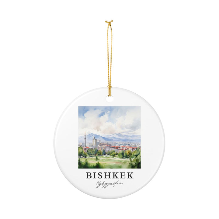 Bishkek Kyrgyzstan Ornament: Unique Bishkek Kyrgyzstan Souvenir, Bishkek Kyrgyzstan Xmas Decor, and Authentic Bishkek Kyrgyzstan Gift