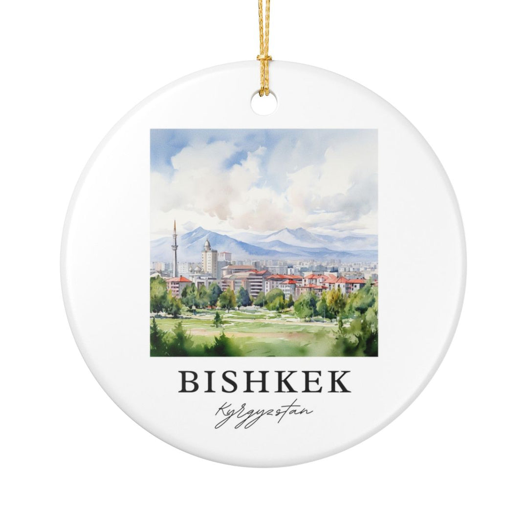 Bishkek Kyrgyzstan Ornament: Unique Bishkek Kyrgyzstan Souvenir, Bishkek Kyrgyzstan Xmas Decor, and Authentic Bishkek Kyrgyzstan Gift