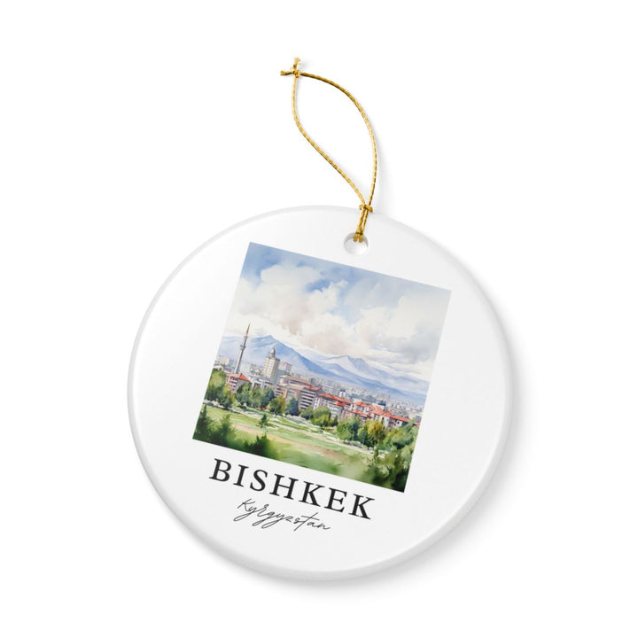 Bishkek Kyrgyzstan Ornament: Unique Bishkek Kyrgyzstan Souvenir, Bishkek Kyrgyzstan Xmas Decor, and Authentic Bishkek Kyrgyzstan Gift
