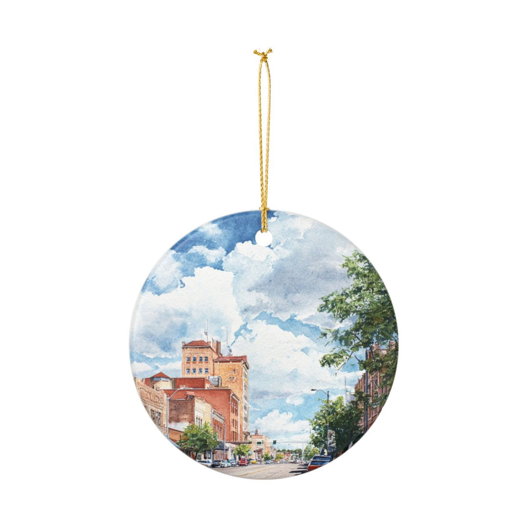 Bismarck North Dakota USA Ornament: Unique Bismarck Souvenir, Bismarck North Dakota Xmas Decor, and Authentic Bismarck Gift