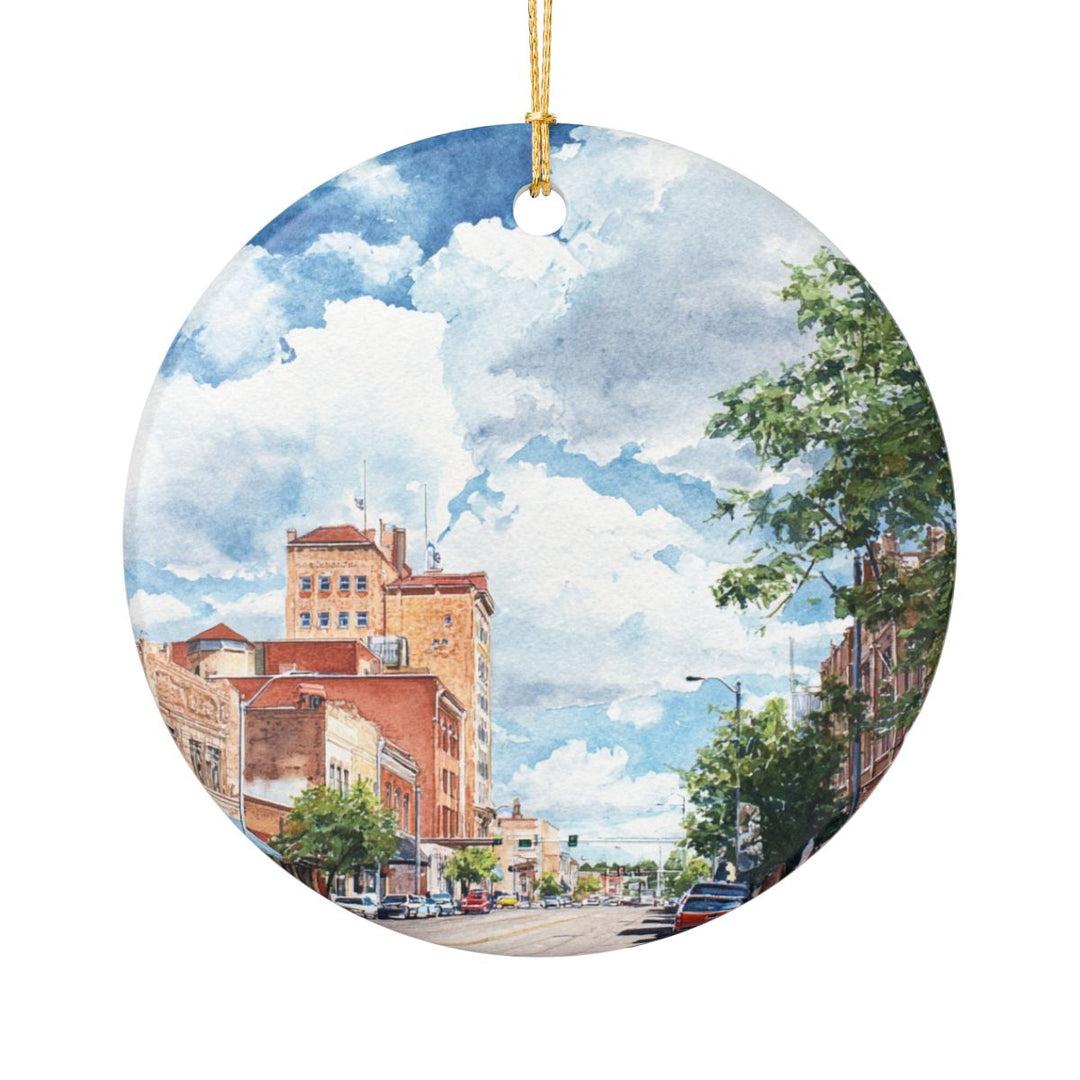 Bismarck North Dakota USA Ornament: Unique Bismarck Souvenir, Bismarck North Dakota Xmas Decor, and Authentic Bismarck Gift