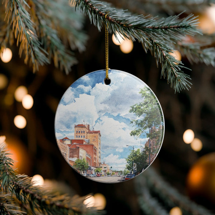 Bismarck North Dakota USA Ornament: Unique Bismarck Souvenir, Bismarck North Dakota Xmas Decor, and Authentic Bismarck Gift