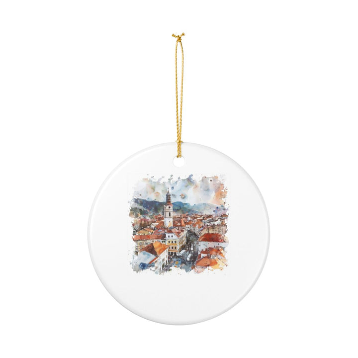Bistria Romania Ornament: Unique Bistria Souvenir, Bistria Romania Xmas Decor, and Authentic Bistria Gift