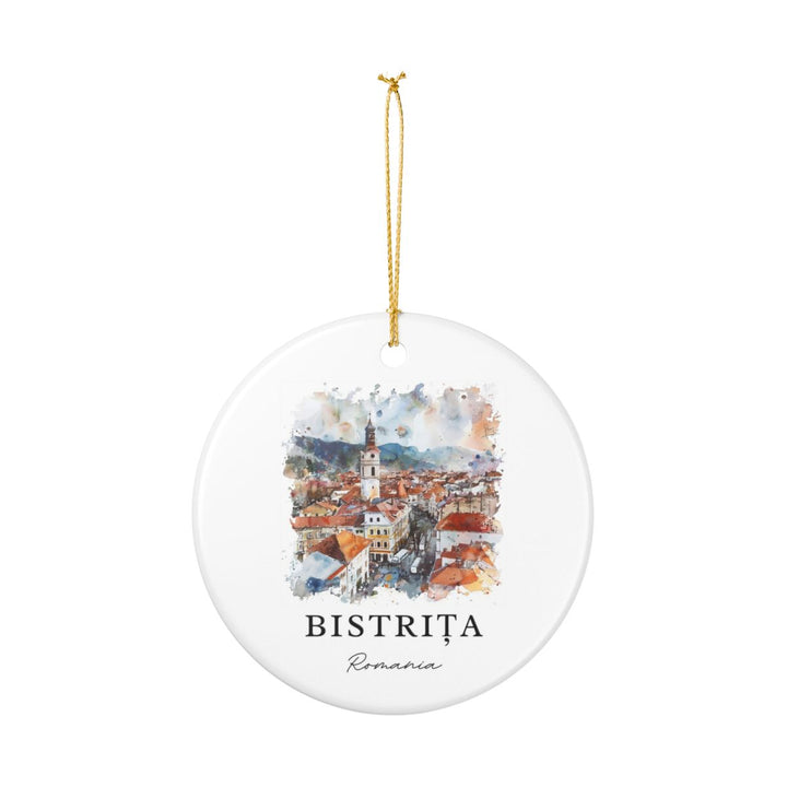Bistria Romania Ornament: Unique Bistria Souvenir, Bistria Romania Xmas Decor, and Authentic Bistria Gift