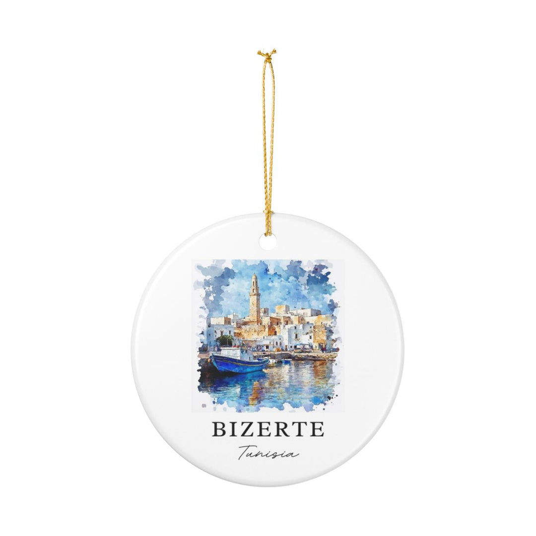 Bizerte Ornament: Unique Bizerte Souvenir, Bizerte Xmas Decor, and Authentic Bizerte Gift