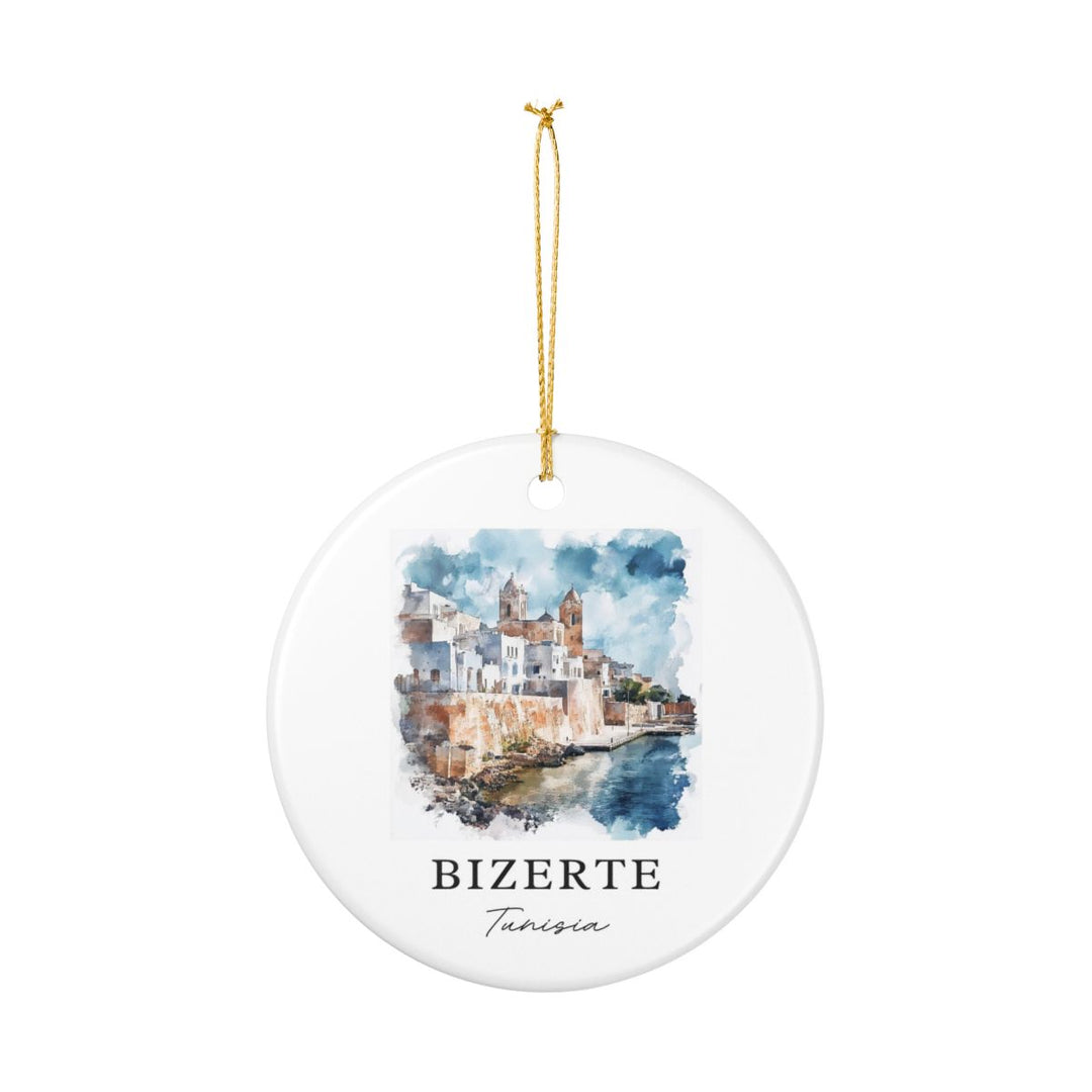Bizerte Ornament: Unique Bizerte Souvenir, Bizerte Xmas Decor, and Authentic Bizerte Gift