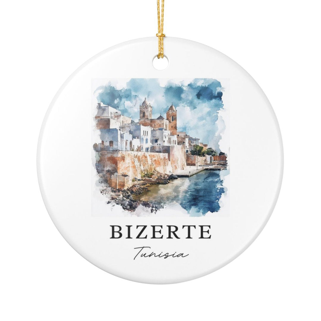 Bizerte Ornament: Unique Bizerte Souvenir, Bizerte Xmas Decor, and Authentic Bizerte Gift
