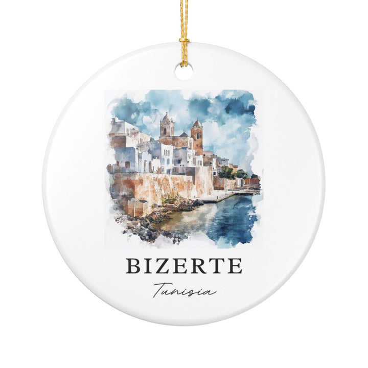 Bizerte Ornament: Unique Bizerte Souvenir, Bizerte Xmas Decor, and Authentic Bizerte Gift