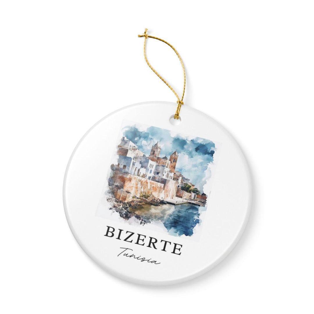 Bizerte Ornament: Unique Bizerte Souvenir, Bizerte Xmas Decor, and Authentic Bizerte Gift