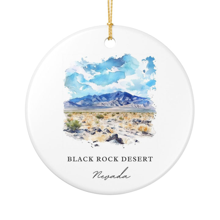 Black Rock Desert Nevada Nevada Ornament: Unique Black Rock Desert Nevada Souvenir, Black Rock Desert Nevada Nevada Xmas Decor, and Authentic Black Rock Desert Nevada Gift