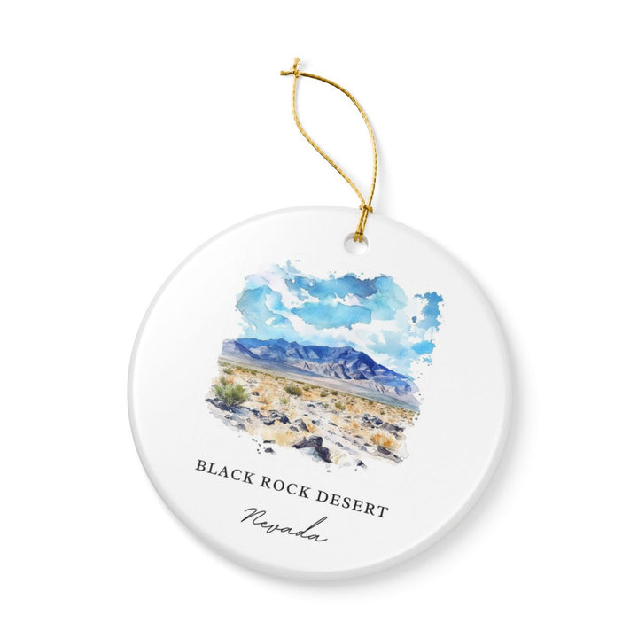 Black Rock Desert Nevada Nevada Ornament: Unique Black Rock Desert Nevada Souvenir, Black Rock Desert Nevada Nevada Xmas Decor, and Authentic Black Rock Desert Nevada Gift