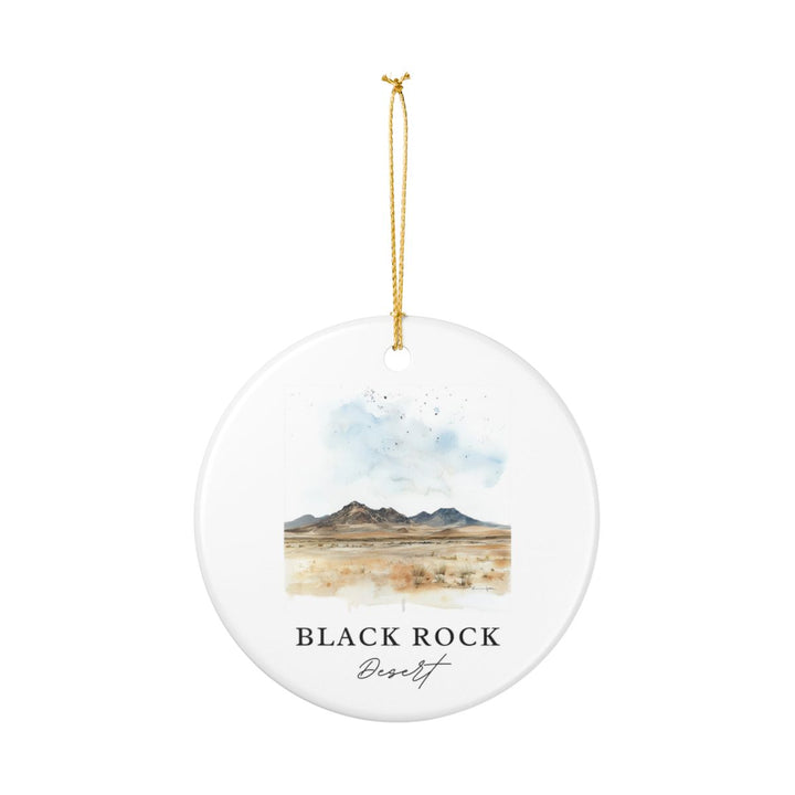 Black Rock Desert Nevada USA Ornament: Unique Black Rock Desert Souvenir, Black Rock Desert Nevada Xmas Decor, and Authentic Black Rock Desert Gift