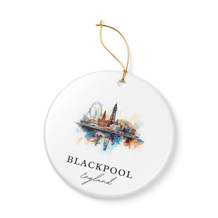 Blackpool England Ornament: Unique Blackpool England Souvenir, Blackpool England Xmas Decor, and Authentic Blackpool England Gift