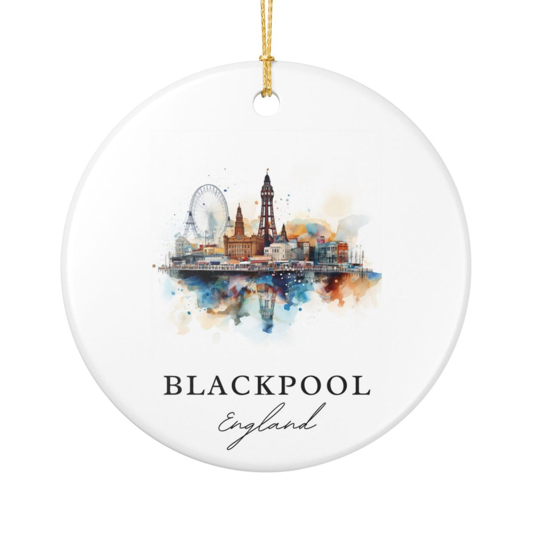 Blackpool England Ornament: Unique Blackpool England Souvenir, Blackpool England Xmas Decor, and Authentic Blackpool England Gift