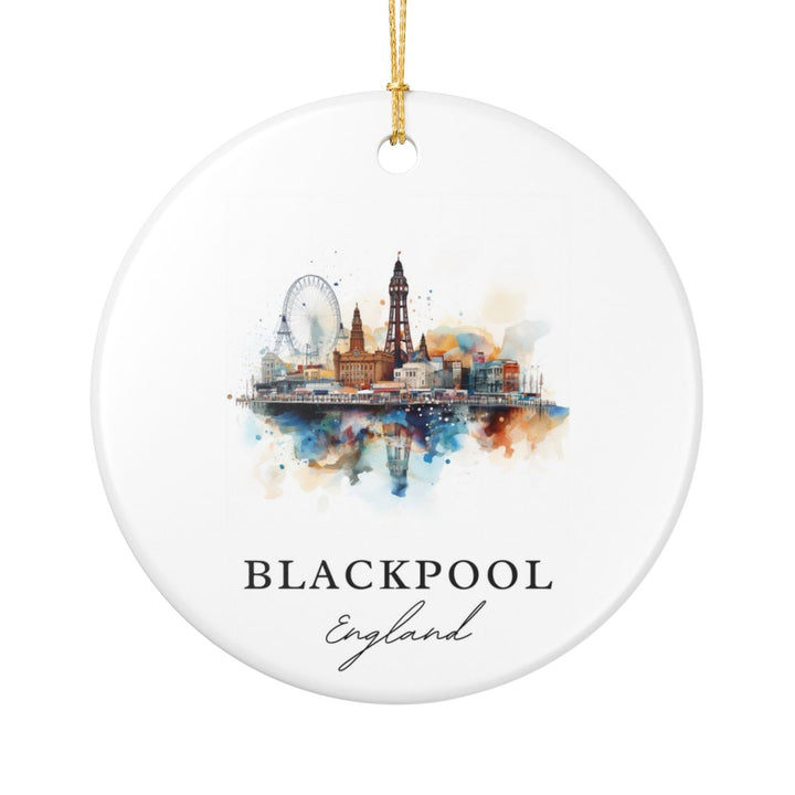 Blackpool England Ornament: Unique Blackpool England Souvenir, Blackpool England Xmas Decor, and Authentic Blackpool England Gift