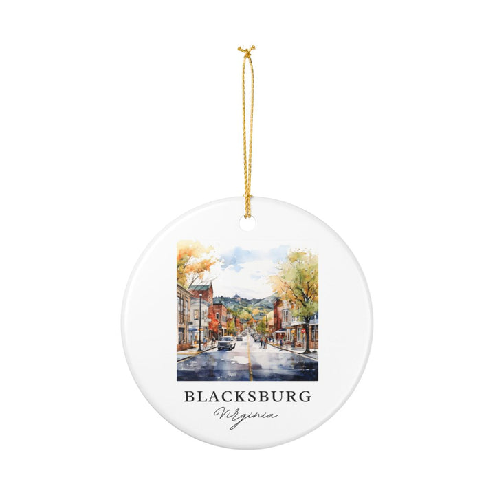Blacksburg Virginia Ornament: Unique Blacksburg Souvenir, Blacksburg Virginia Xmas Decor, and Authentic Blacksburg Gift