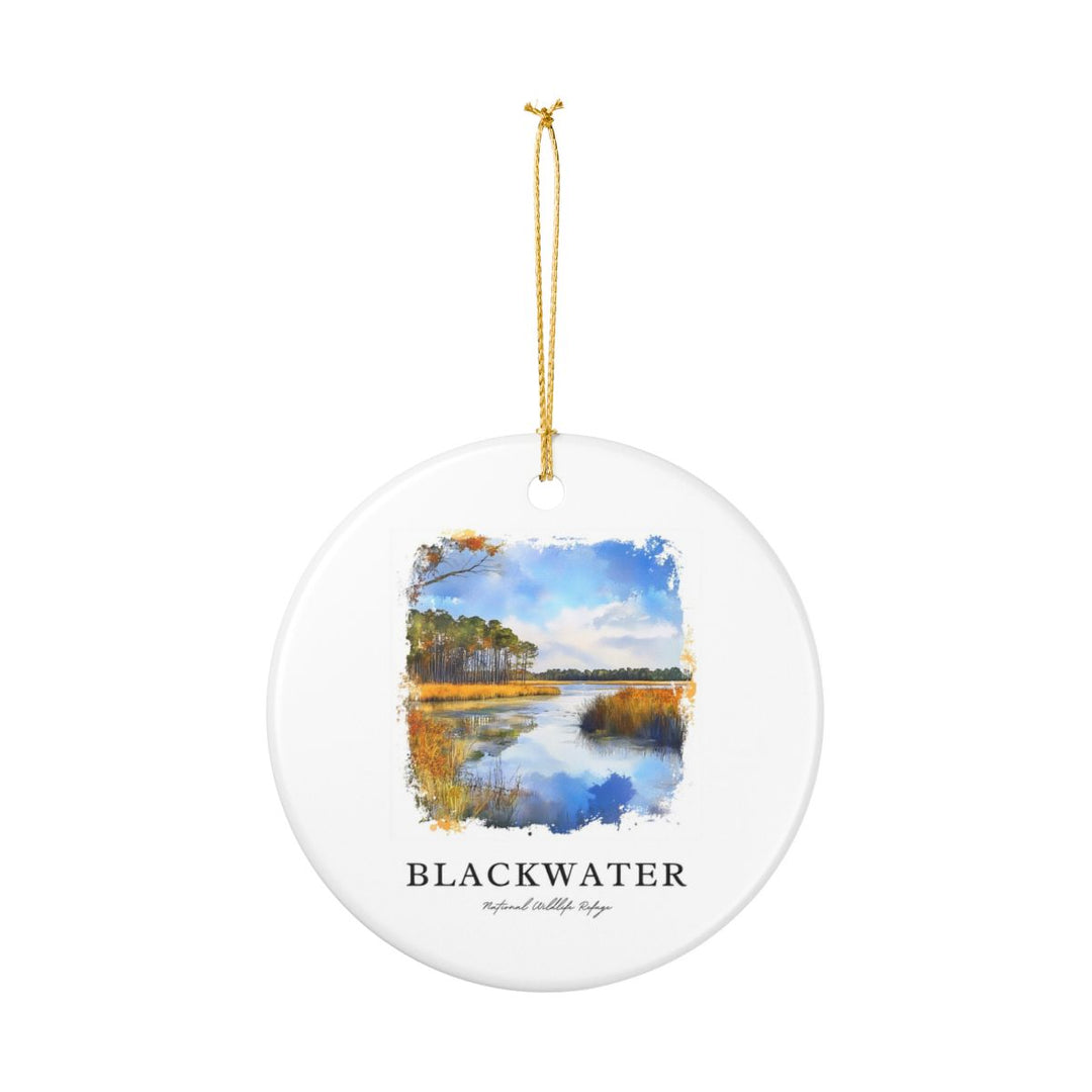 Blackwater National Wildlife Refuge Maryland Ornament: Unique Blackwater National Wildlife Refuge Souvenir, Blackwater National Wildlife Refuge Maryland Xmas Decor, and Authentic Blackwater National Wildlife Refuge Gift