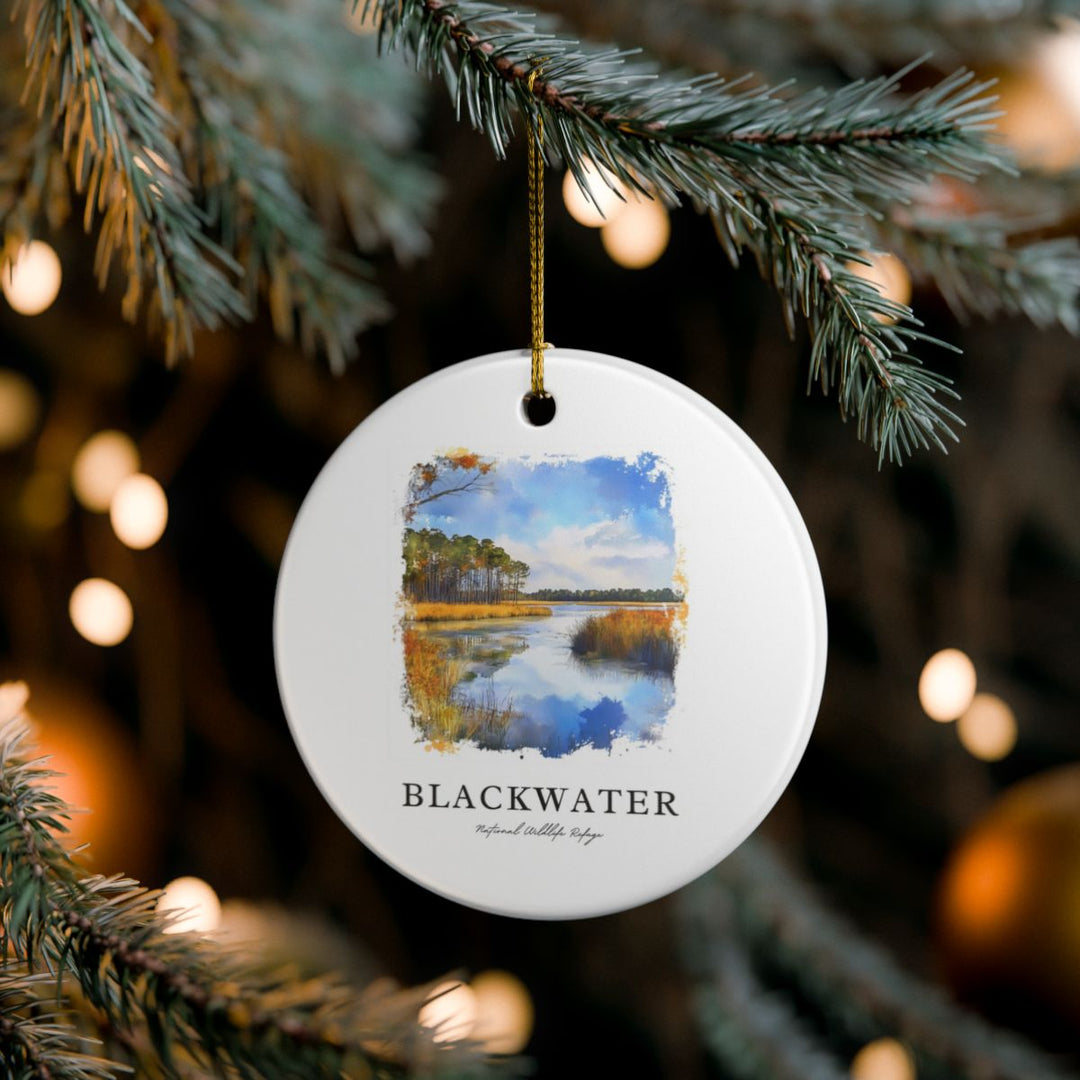 Blackwater National Wildlife Refuge Maryland Ornament: Unique Blackwater National Wildlife Refuge Souvenir, Blackwater National Wildlife Refuge Maryland Xmas Decor, and Authentic Blackwater National Wildlife Refuge Gift