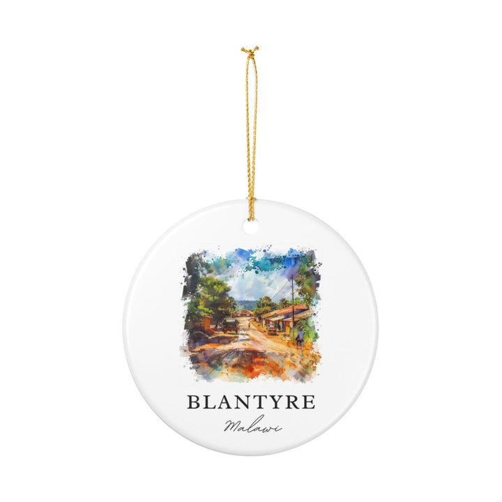 Blantyre Malawi Ornament: Unique Blantyre Malawi Souvenir, Blantyre Malawi Xmas Decor, and Authentic Blantyre Malawi Gift