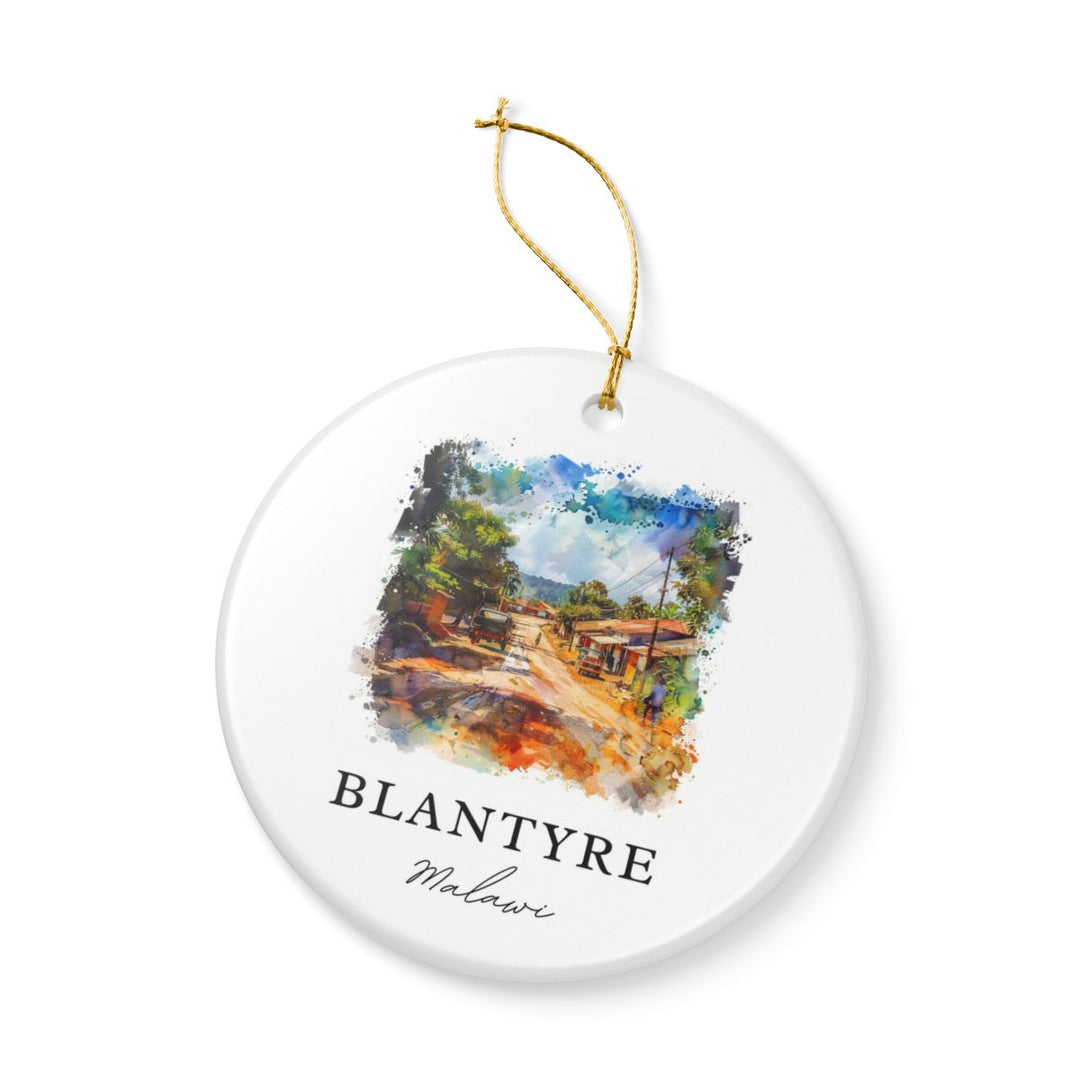 Blantyre Malawi Ornament: Unique Blantyre Malawi Souvenir, Blantyre Malawi Xmas Decor, and Authentic Blantyre Malawi Gift