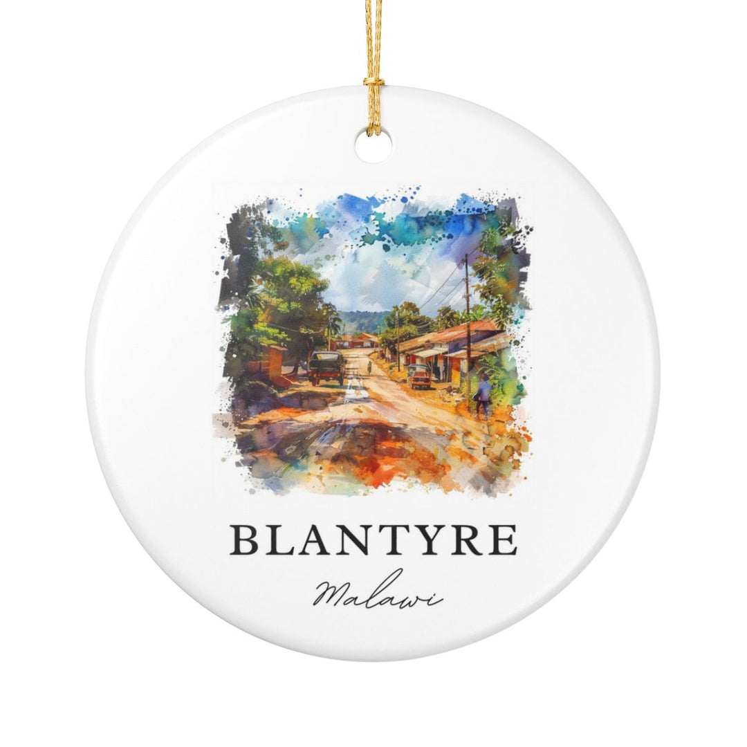 Blantyre Malawi Ornament: Unique Blantyre Malawi Souvenir, Blantyre Malawi Xmas Decor, and Authentic Blantyre Malawi Gift