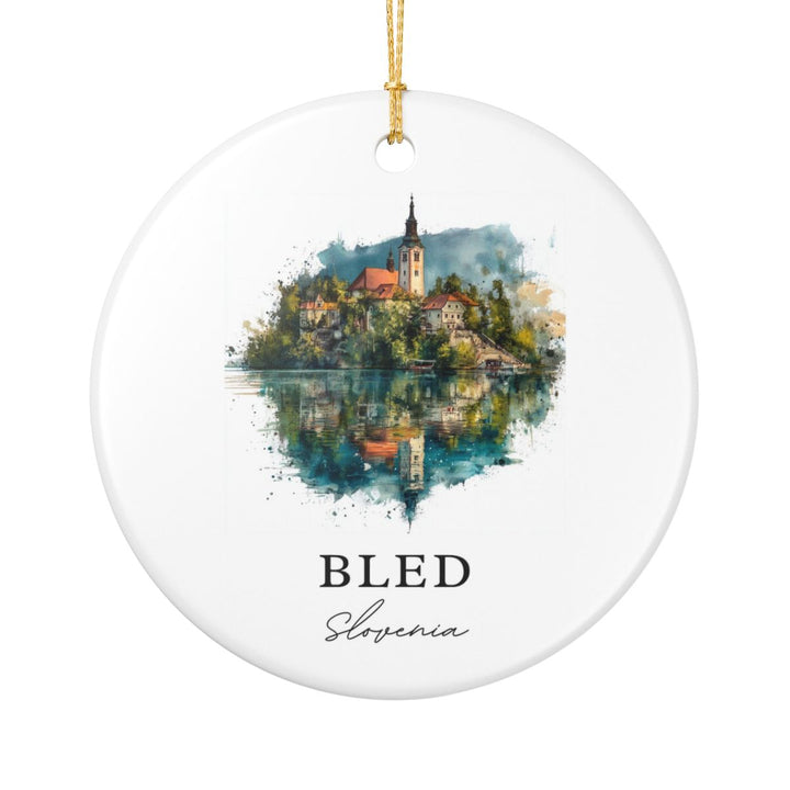 Bled Slovenia Ornament: Unique Bled Slovenia Souvenir, Bled Slovenia Xmas Decor, and Authentic Bled Slovenia Gift
