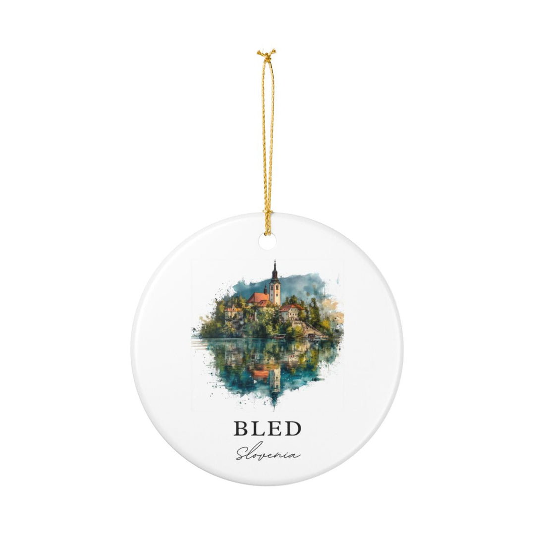 Bled Slovenia Ornament: Unique Bled Slovenia Souvenir, Bled Slovenia Xmas Decor, and Authentic Bled Slovenia Gift