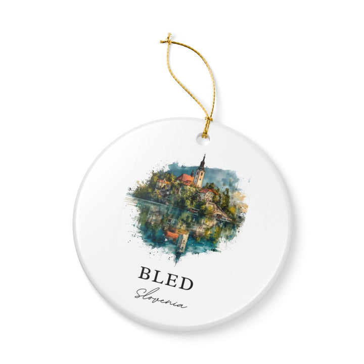 Bled Slovenia Ornament: Unique Bled Slovenia Souvenir, Bled Slovenia Xmas Decor, and Authentic Bled Slovenia Gift