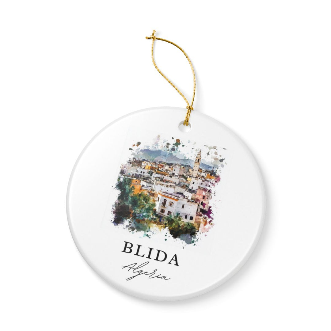 Blida Algeria Ornament: Unique Blida Algeria Souvenir, Blida Algeria Xmas Decor, and Authentic Blida Algeria Gift