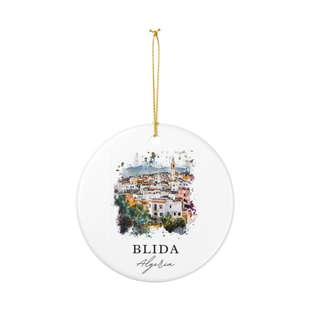 Blida Algeria Ornament: Unique Blida Algeria Souvenir, Blida Algeria Xmas Decor, and Authentic Blida Algeria Gift