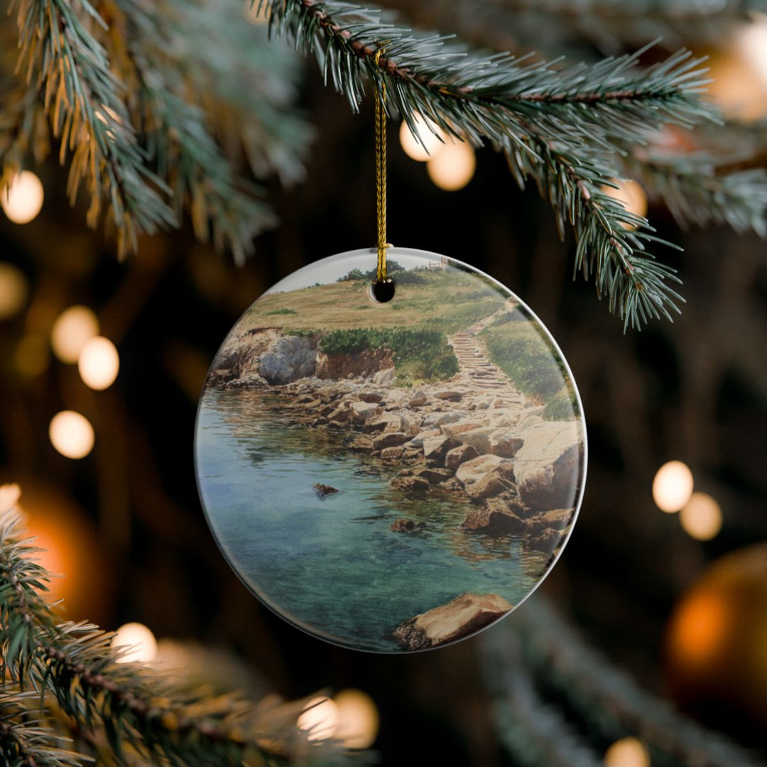 Block Island Rhode Island Ornament: Unique Block Island Souvenir, Block Island Rhode Island Xmas Decor, and Authentic Block Island Gift
