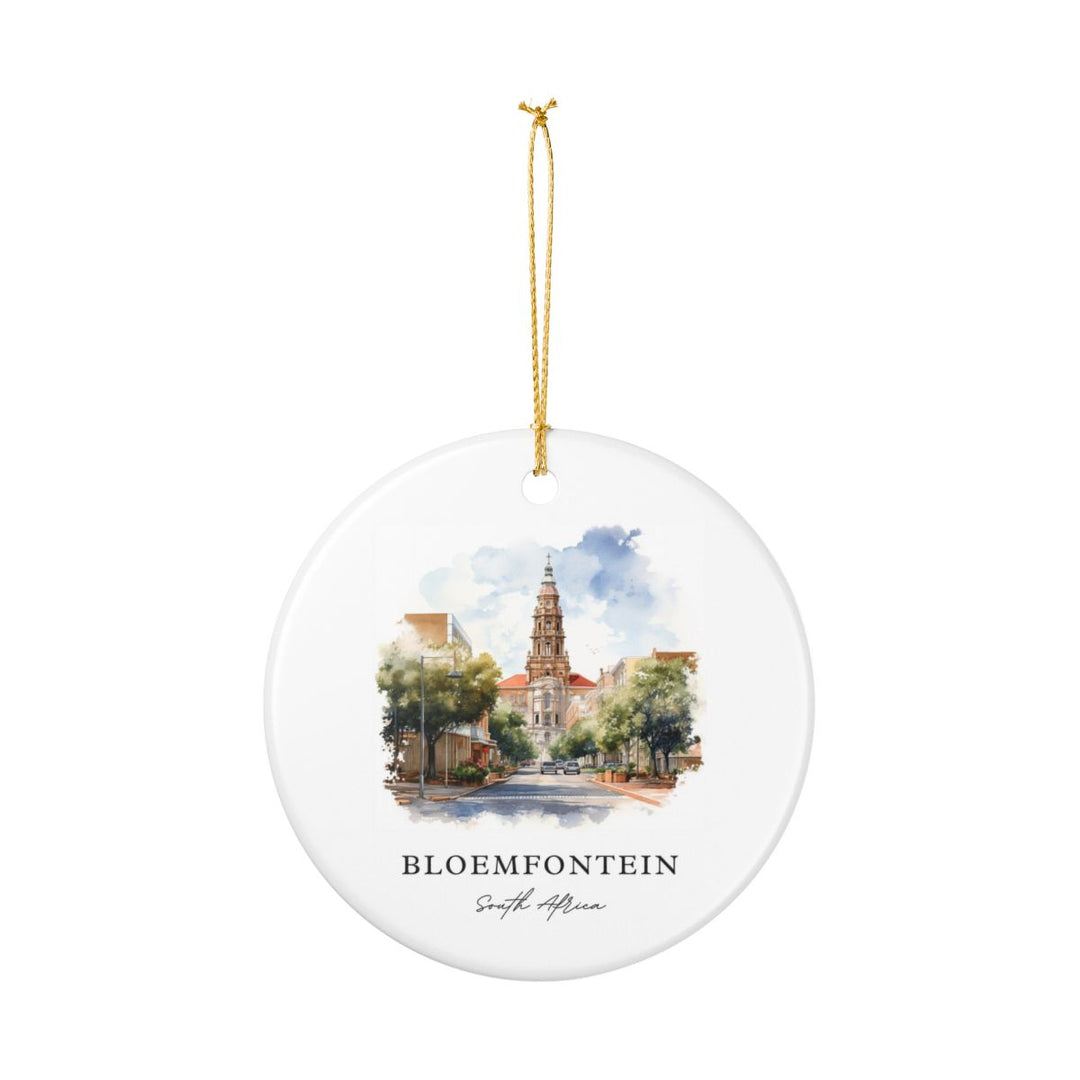 Bloemfontein South Africa Ornament: Unique Bloemfontein Souvenir, Bloemfontein South Africa Xmas Decor, and Authentic Bloemfontein Gift